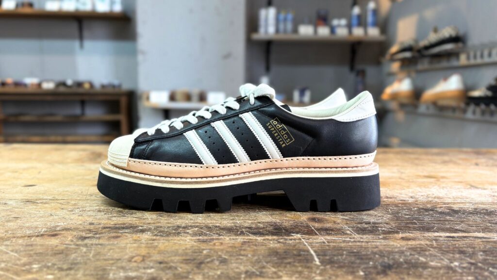 adidasスーパースターのスニーカーソールカスタム