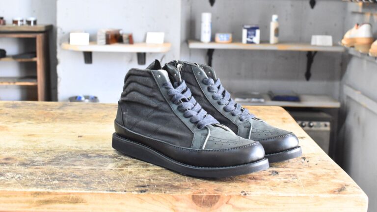 visvimスニーカーのソールカスタム事例