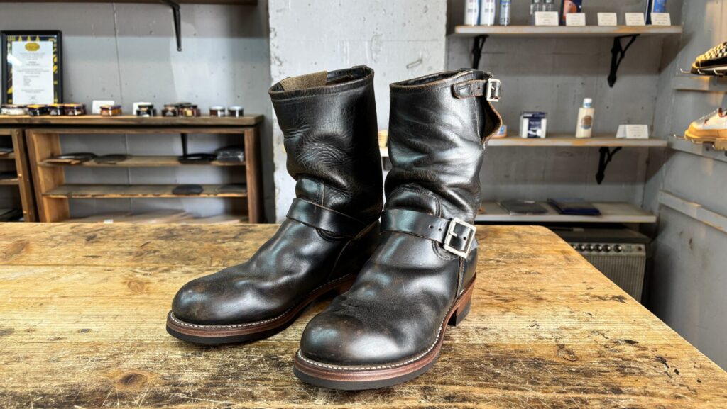レッドウィングエンジニアブーツvibram#705でソール交換