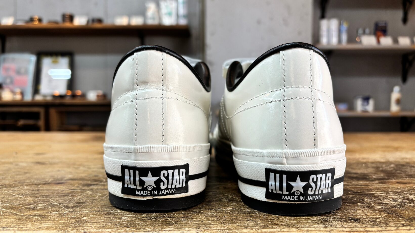 コンバース ワンスター J V-3 Vibram#342 補強後 ヒールパッチ