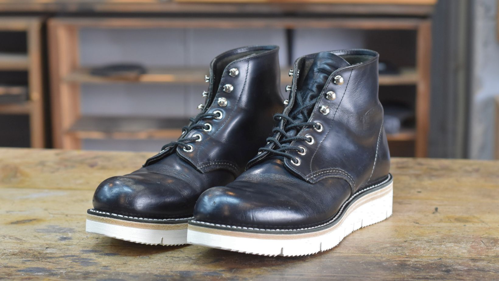 レッドウイング Vibram 9105 ホワイトソール カスタム