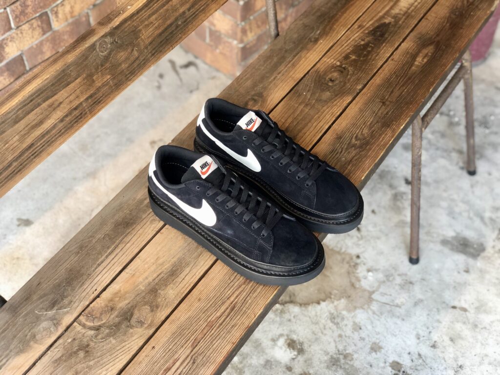 ナイキブレーザーをスニーカーカスタムでオールブラック仕様にしました