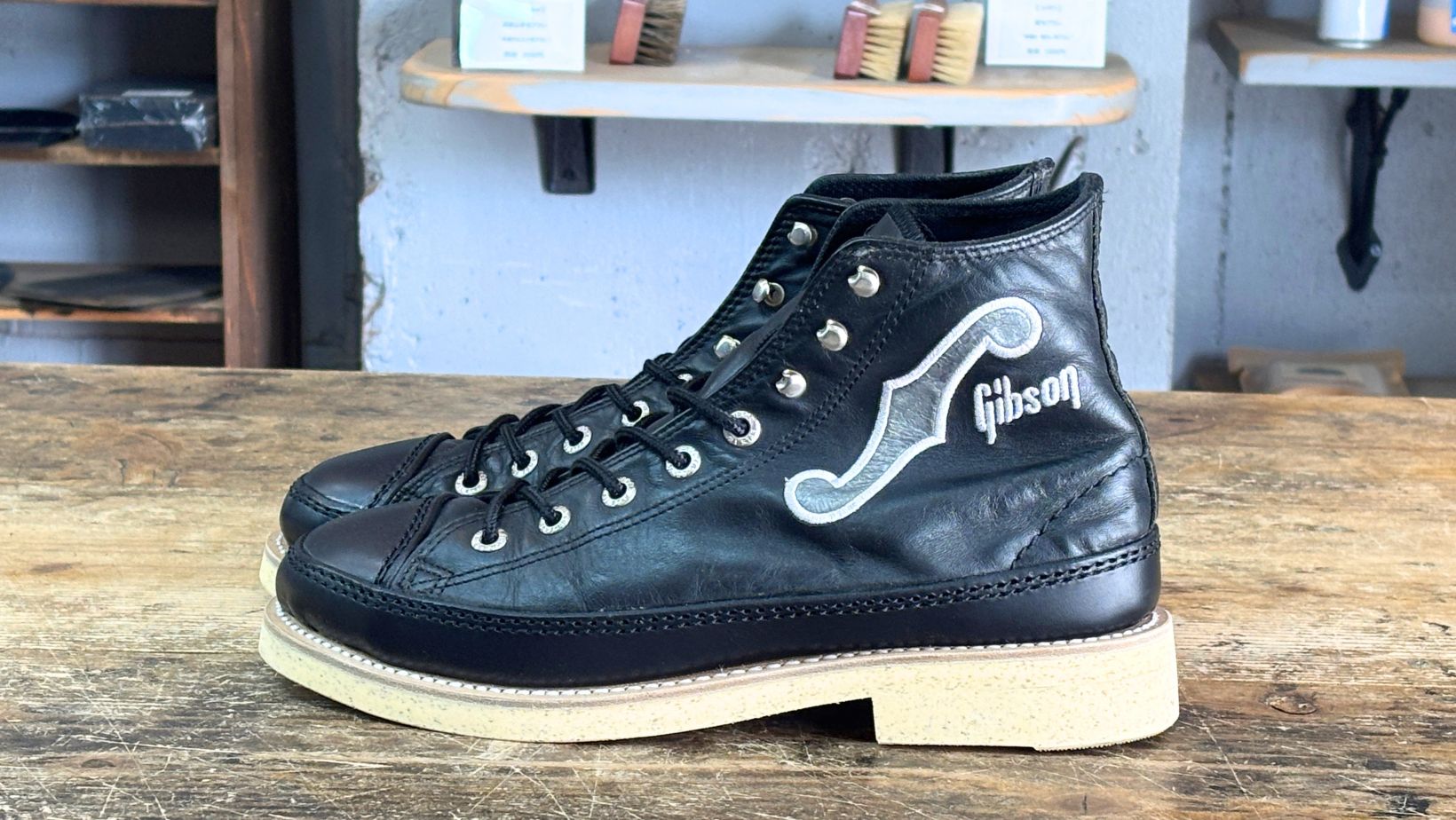 コンバース ギブソン Dr.Sole コルクソール カスタム後