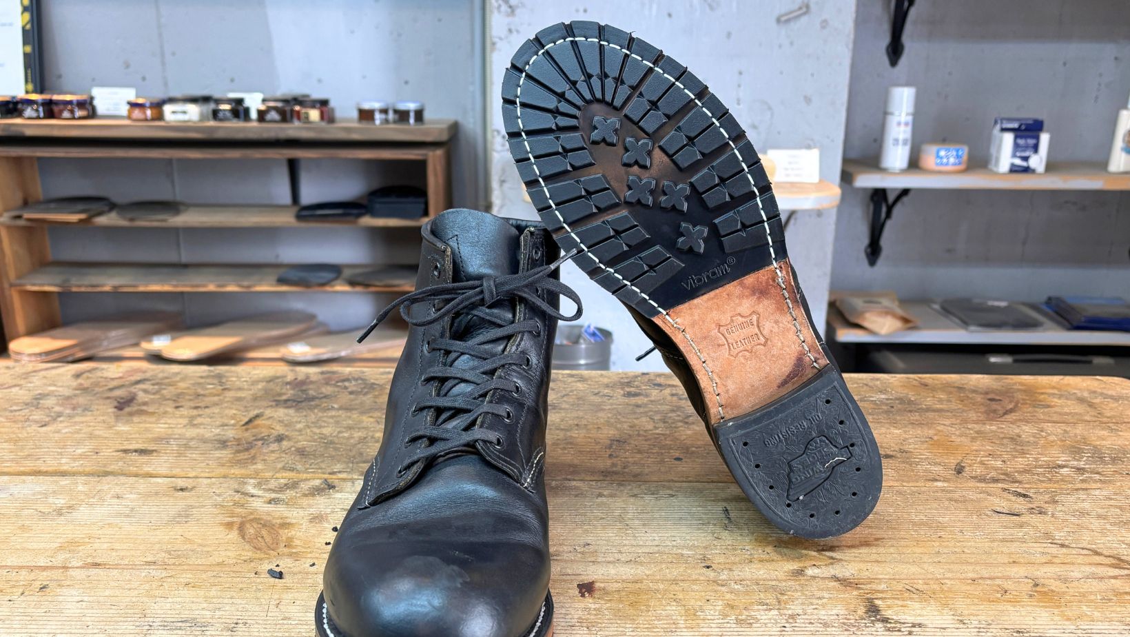 レッドウィング ベックマン9014 Vibram2333ソール交換後の底面