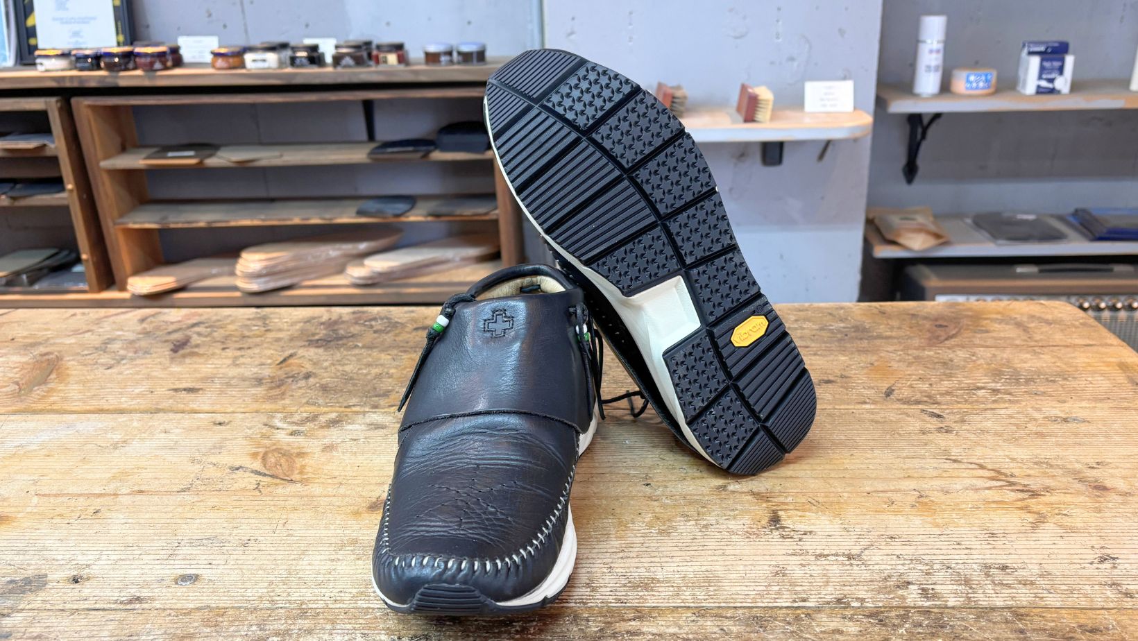visvim FBT LHAMO-FOLKに取り付けたVibram893Cの底面