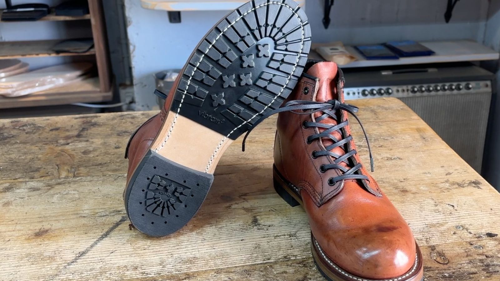 レッドウィング ベックマン Vibram2333タンクハーフソールと430ヒールの底面